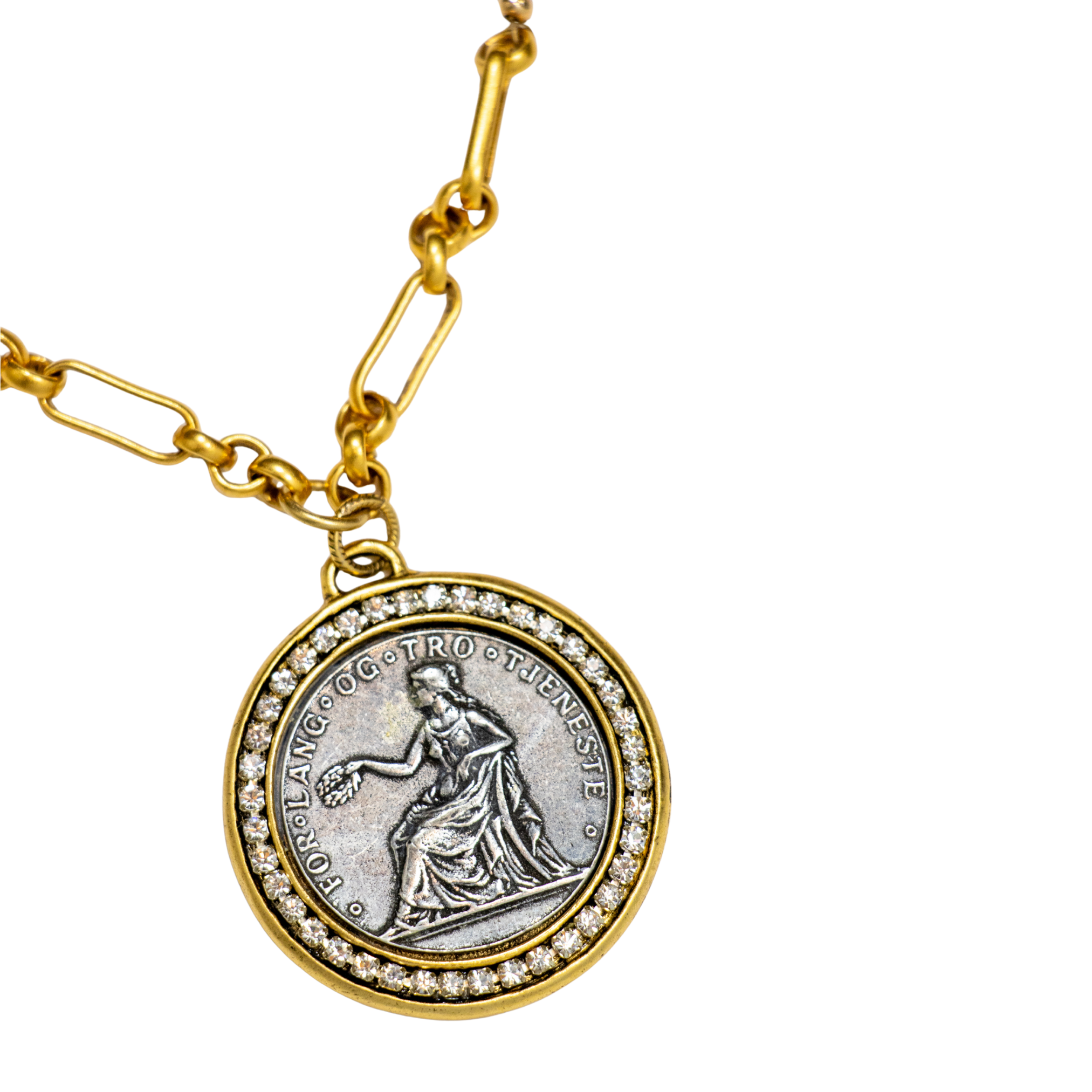 Athenia Pearl Coin Necklace