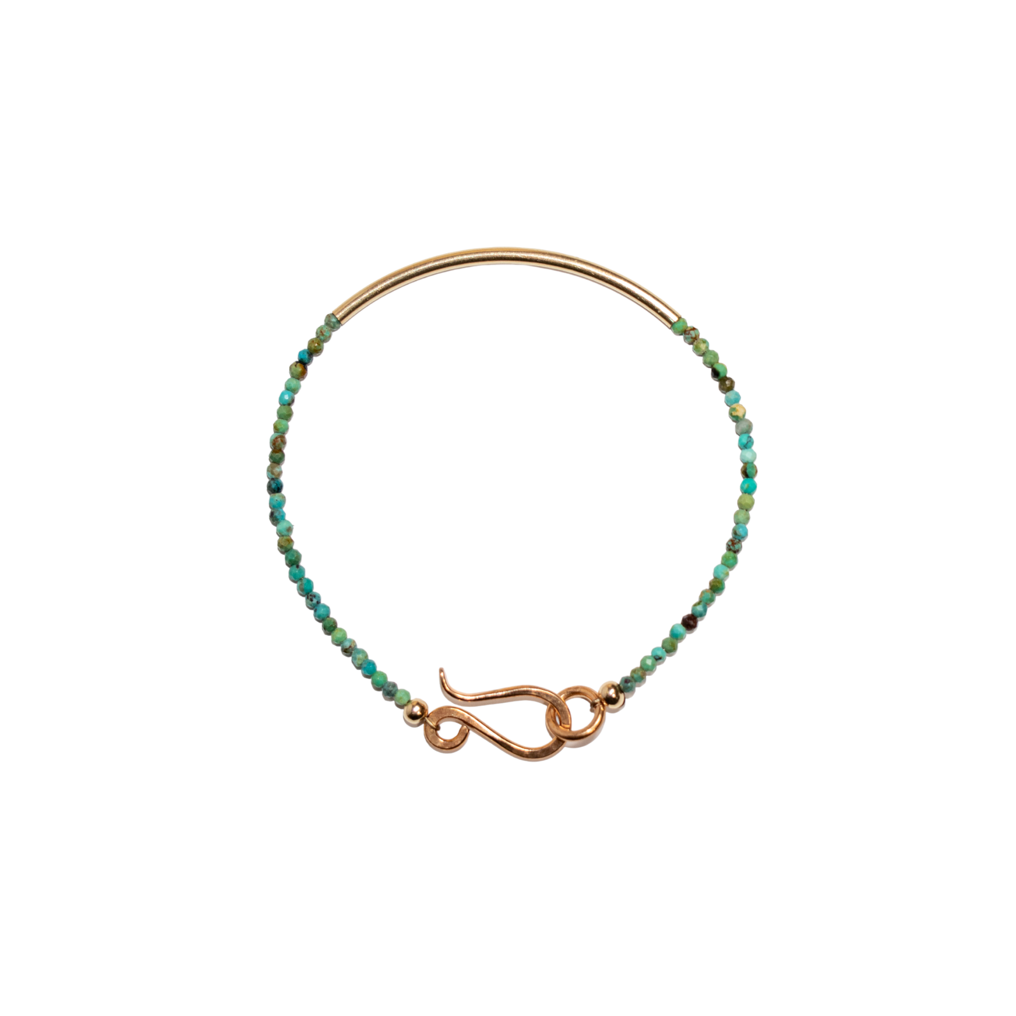 The Turquoise Gold Bar Bracelet