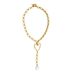 Amour Drop Lariat Necklace