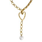 Amour Drop Lariat Necklace